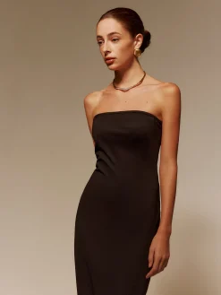Two-Piece Sheer Shrug Jersey Tube Dress