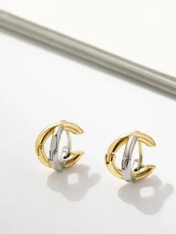 Two-Tone Criss Cross Ear Cuff