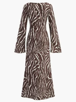 Tye Dye Printed Bell Sleeve Dress