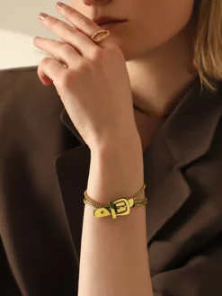 Unisex Triple Chain Bracelet