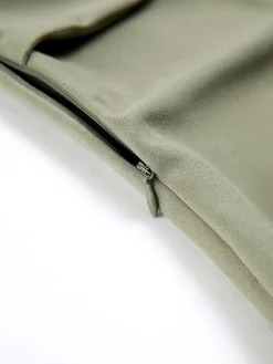 U-Ring Cutout Zippered Tube Top