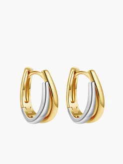 U-Shape Tunnel Hoop Earrings