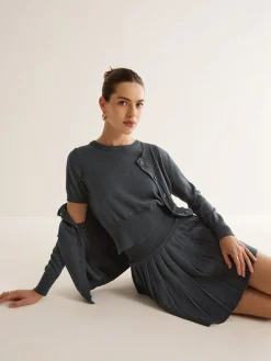 Utility Knit Three-Piece Skirt Set