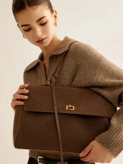 Utility Large Capacity Flap Shoulder Bag