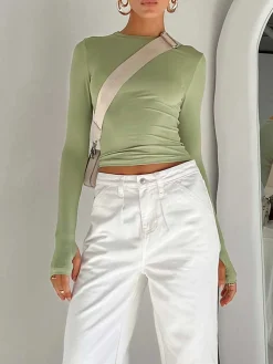 Utility Long Sleeve Crop Top
