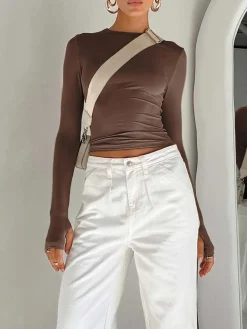 Utility Long Sleeve Crop Top