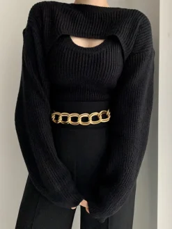 Utility Two Piece Bolero Sweater