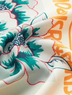 Vacation Print Asymmetrical Mini Skirt