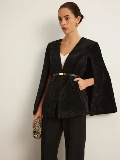 Velvet Belted Cloak