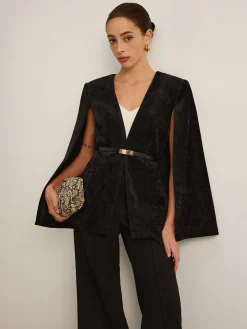 Velvet Belted Cloak