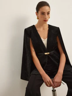 Velvet Belted Cloak