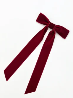 Velvet Bow Ribbon Hairpin