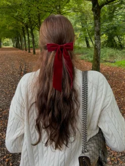Velvet Bow Ribbon Hairpin