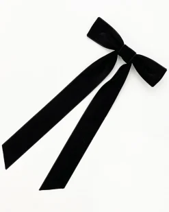 Velvet Bow Ribbon Hairpin