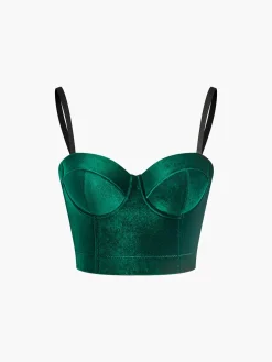 Velvet Corset Cami Top