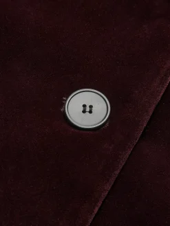 Velvet Lapel Short Blazer