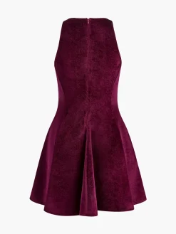Velvet Zipper Slim Tank Dress