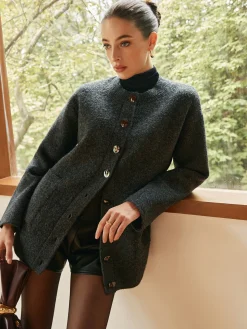Versatile Breasted Soft Cardigan