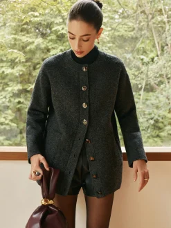 Versatile Breasted Soft Cardigan
