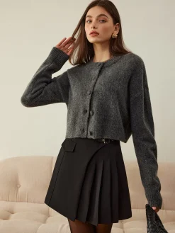 Versatile Button Short Cardigan