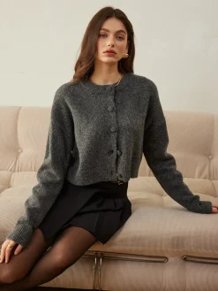 Versatile Button Short Cardigan