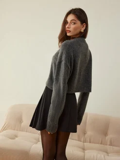Versatile Button Short Cardigan