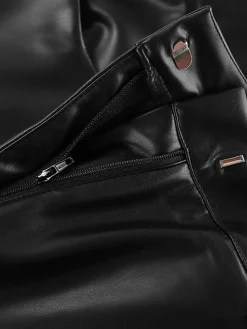 Versatile Faux Leather Pants