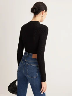 Versatile Metal Decor Knit Top