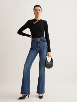 Versatile Metal Decor Knit Top