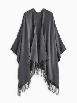 Versatile Plain Tassel Scarf