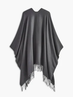 Versatile Plain Tassel Scarf