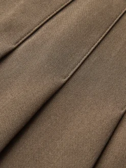 Versatile Pleated Mini Skirt With Belt