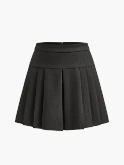 Versatile Pleated Mini Skirt
