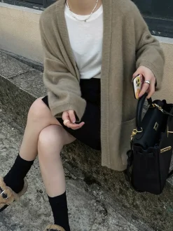 Versatile Pockets Oversized Cardigan