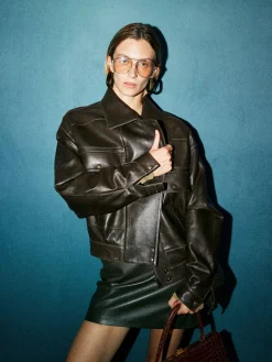 Versatile Shift PU Leather Jacket