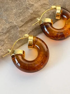 Vintage Acrylic Resin Earrings