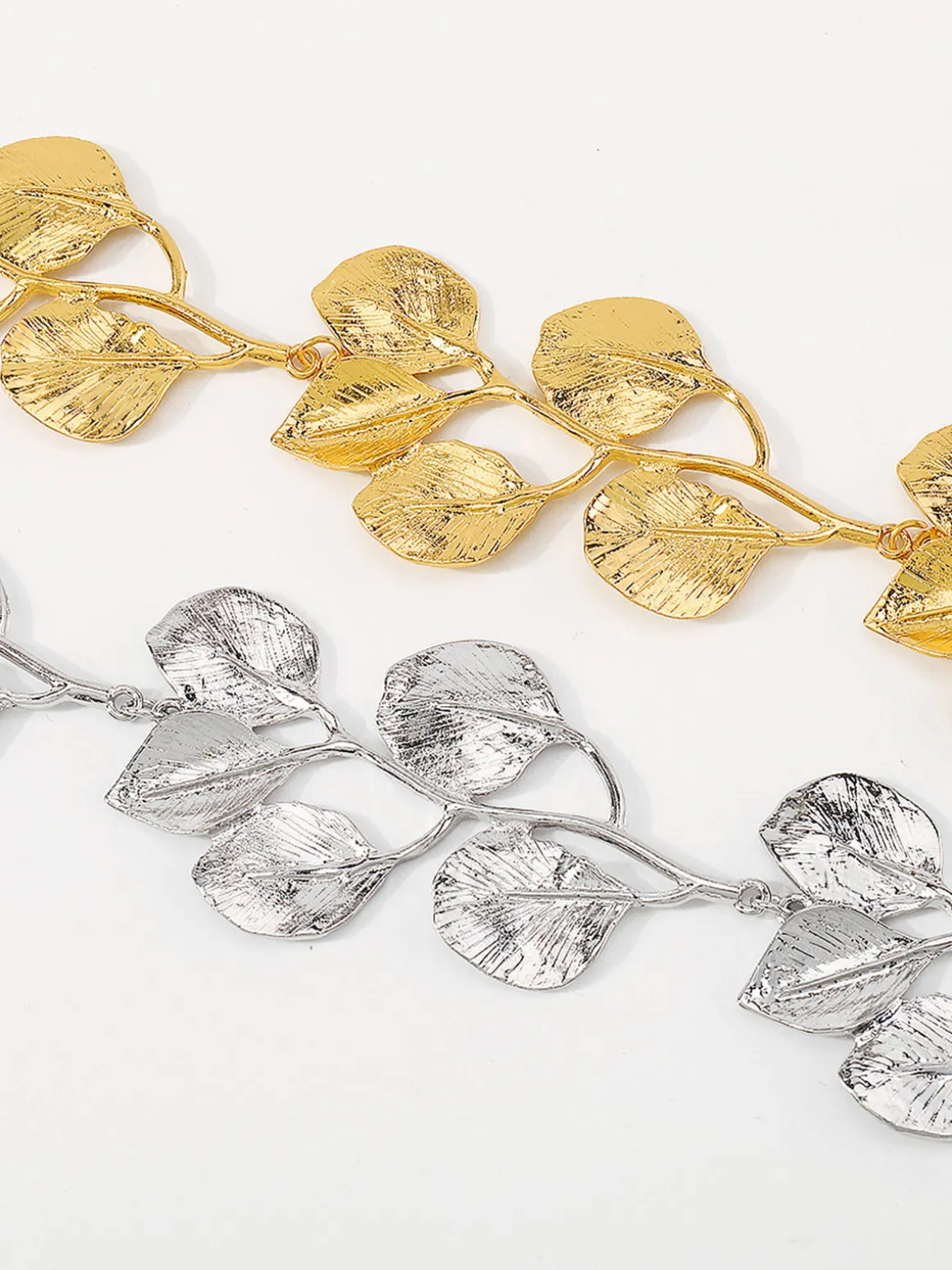 Vintage Alloy Leaf Design Necklace