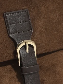 Vintage Buckle Flap Shoulder Bag