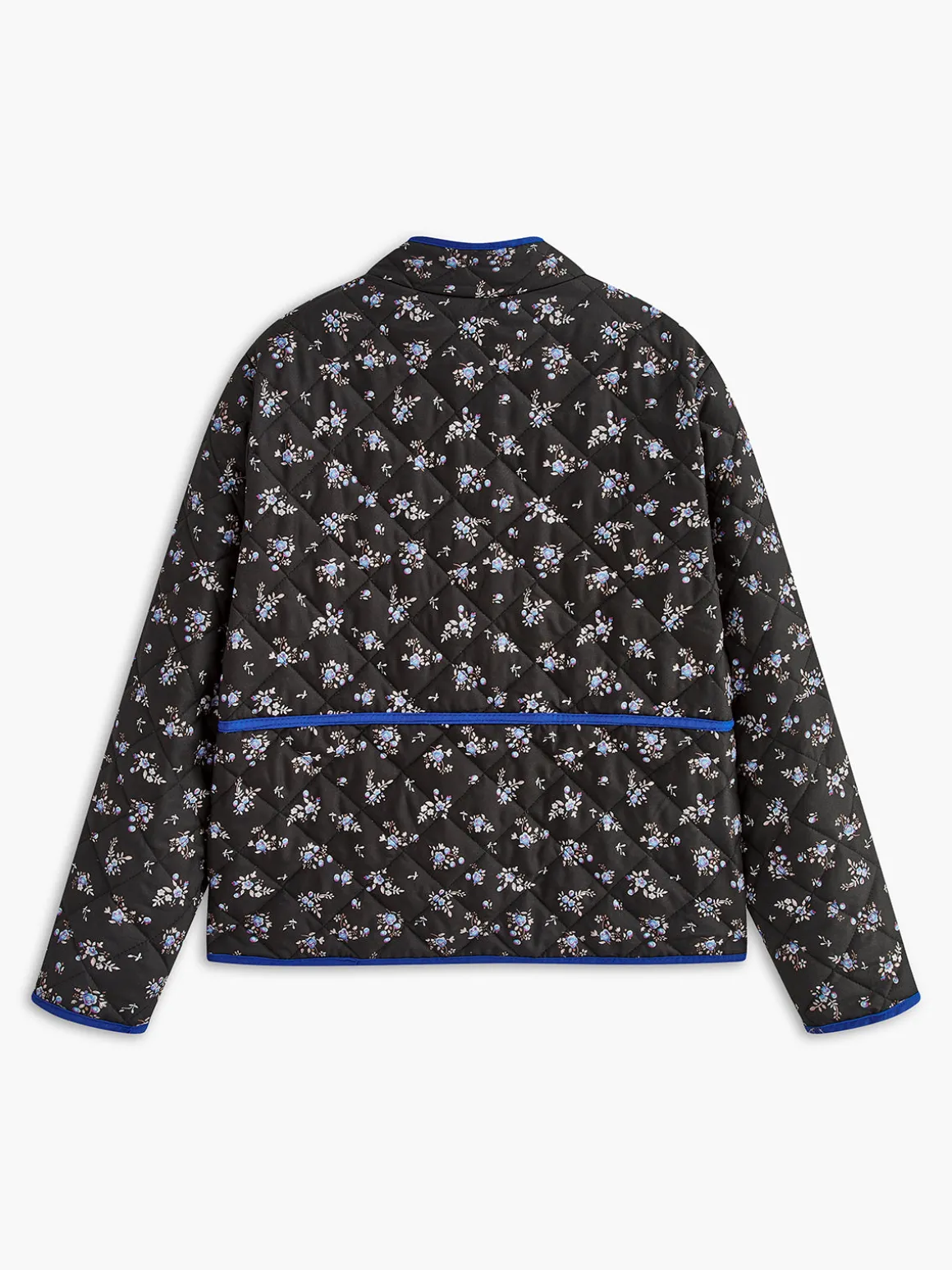 Vintage Contrast Trim Winter Coat