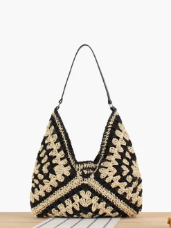 Vintage Crochet Macrame Shoulder Bag