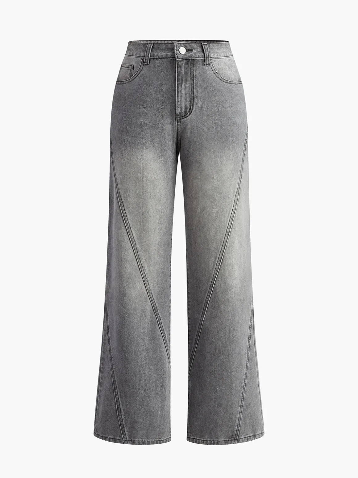 Vintage Denim Straight Leg Pants
