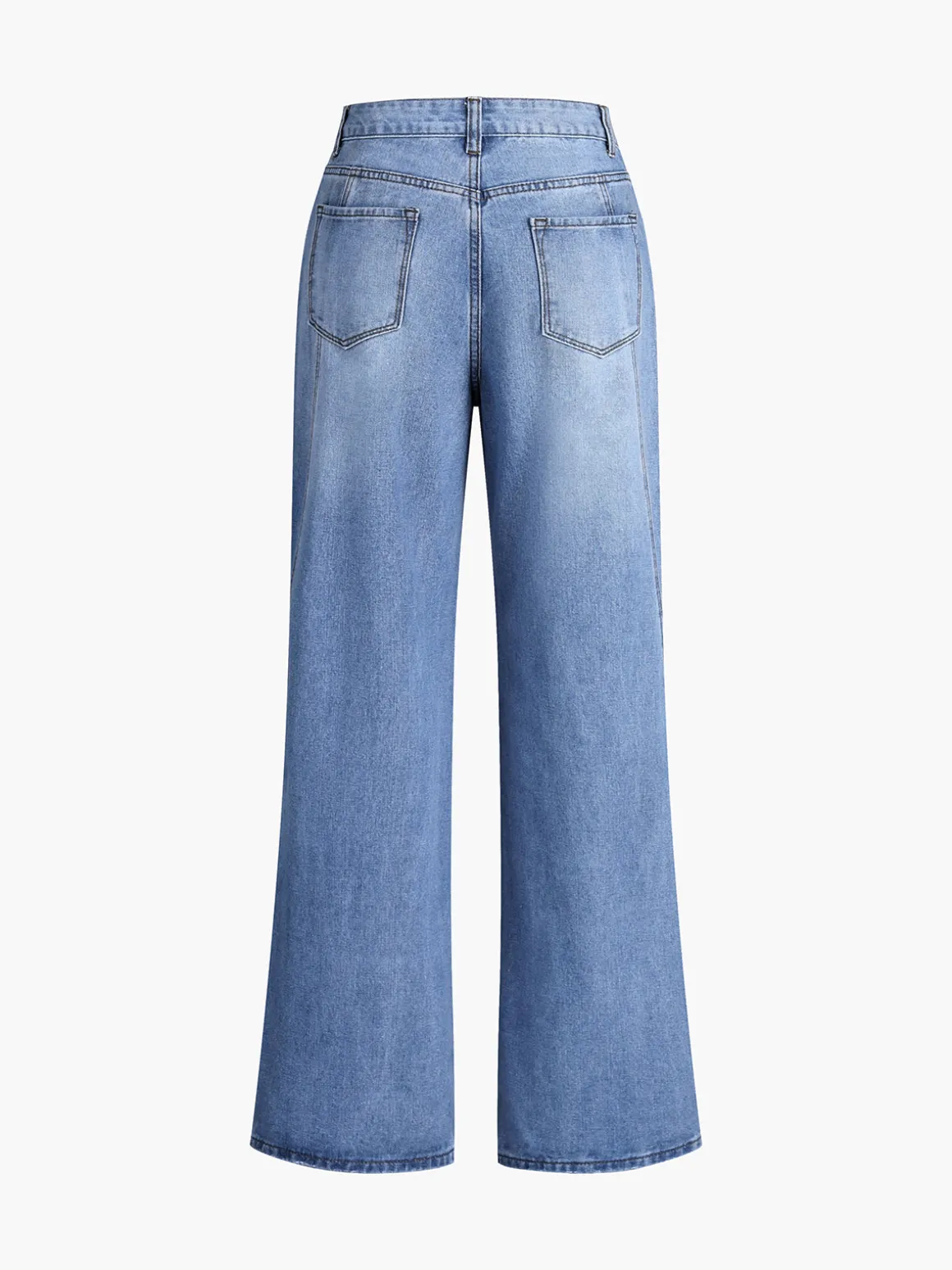 Vintage Denim Straight Leg Pants
