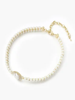 Vintage Double Layer Faux Pearl Choker Necklace