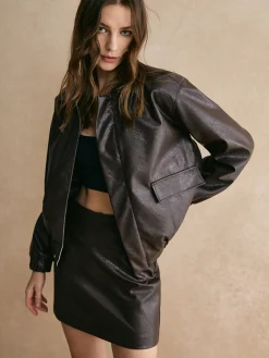 Vintage Faux Leather Jacket