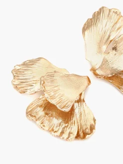 Vintage Golden Leaf Earrings