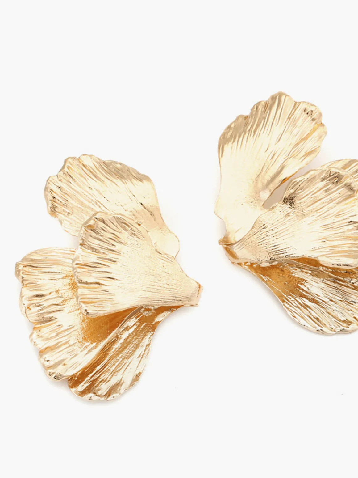 Vintage Golden Leaf Earrings