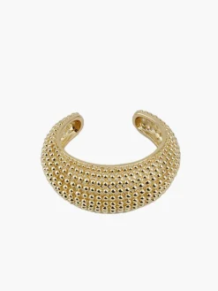 Vintage Hollow Out Beaded Open Bracelet
