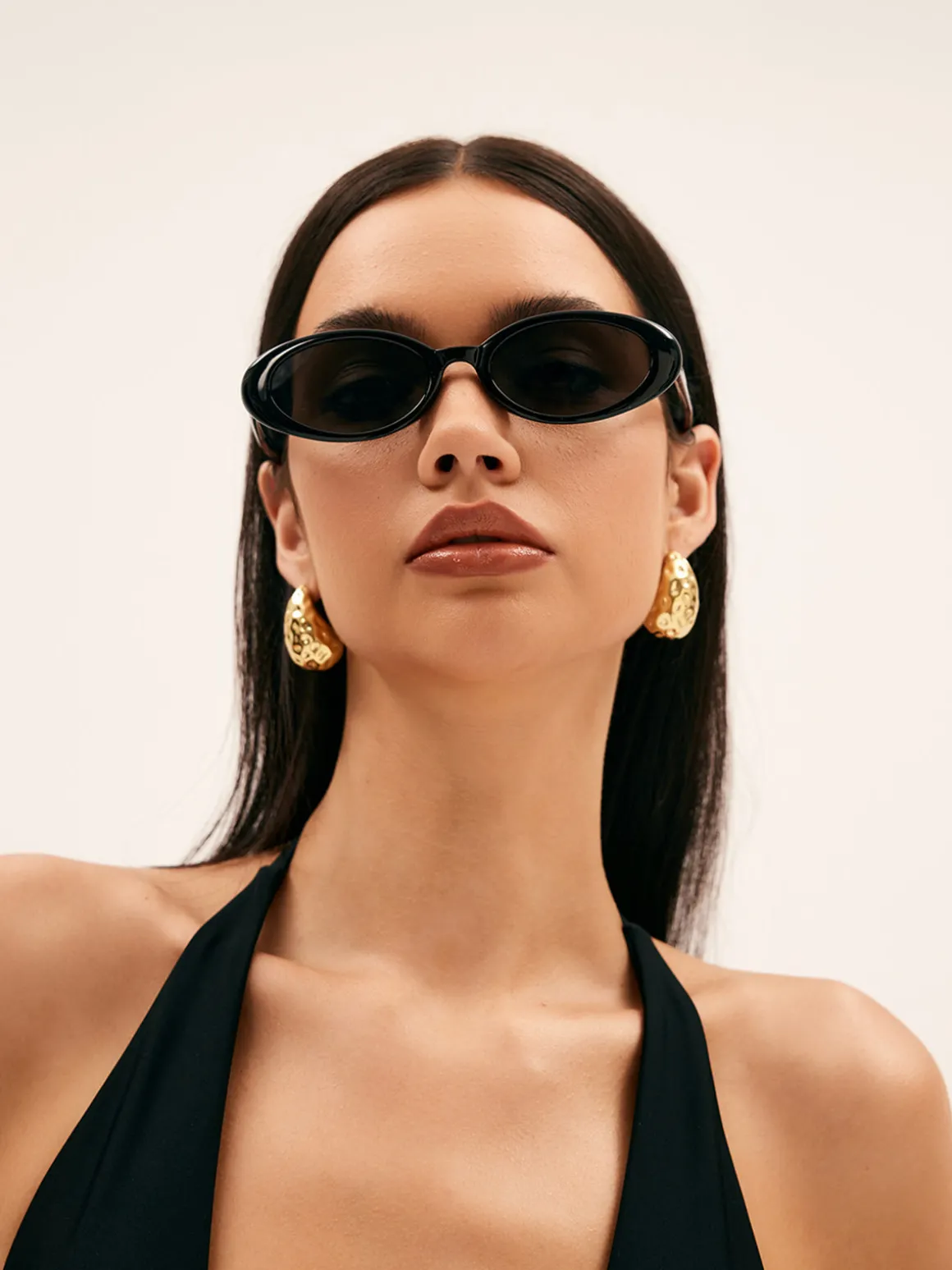 Vintage Oval Round Sunglasses