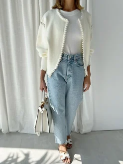 Vintage Pearl Edge Cardigan