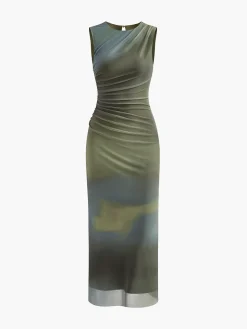 Vintage Pleated Tulle Dress